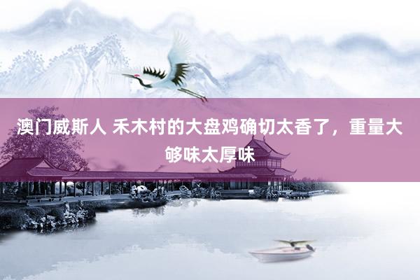 澳门威斯人 禾木村的大盘鸡确切太香了，重量大够味太厚味